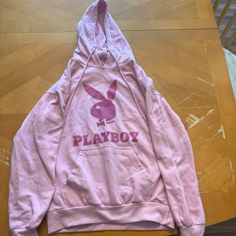 Playboy Light Pink Hoodie